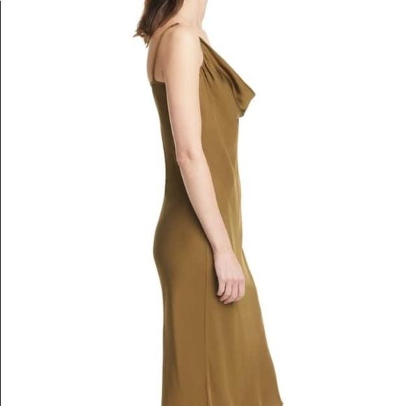 Nwot frame medium green cowl slip dress 2021 - Picture 2 of 9